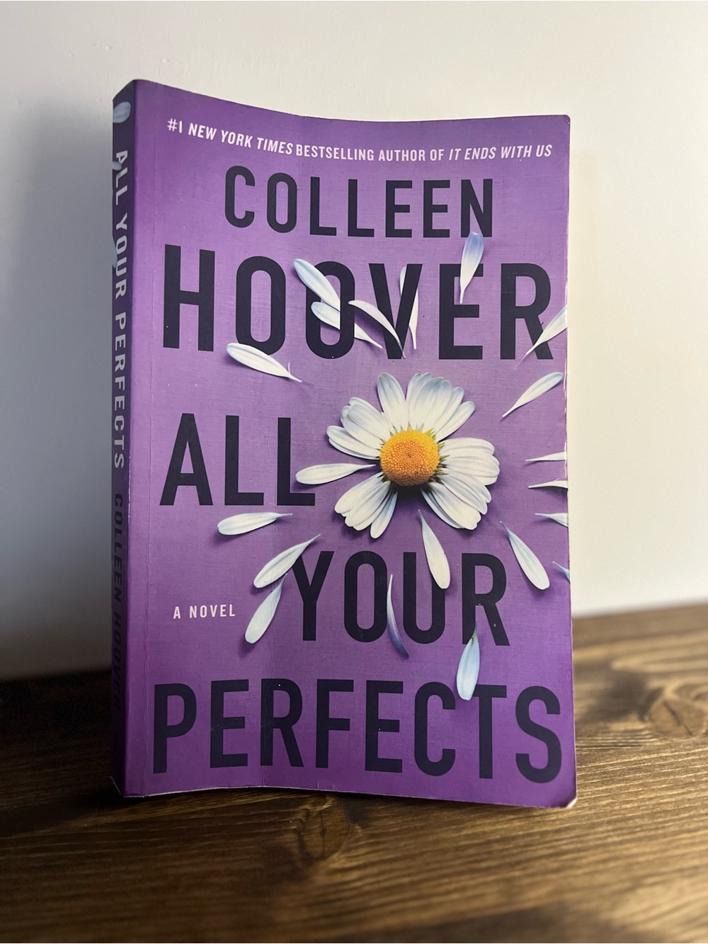 All Your Perfects Colleen Hoover — Purple Decorative Coffee Table Book